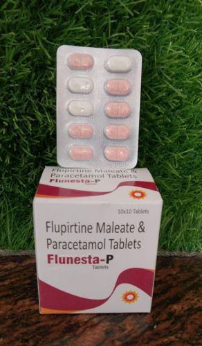 Flupirtine Maleate 100 Mg &paracetamol 325mg Tab Flunesta-P Tablets