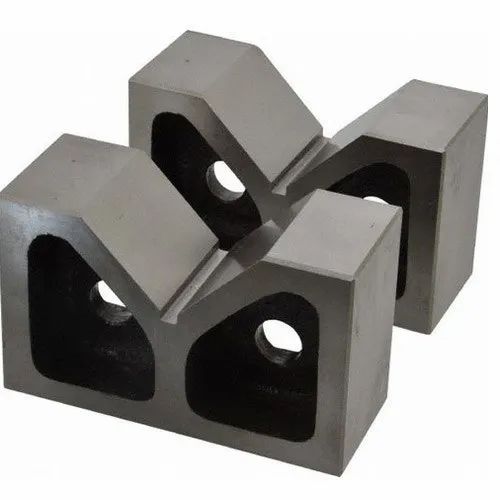 Grey SMP Plain SS V Block, For Industrial