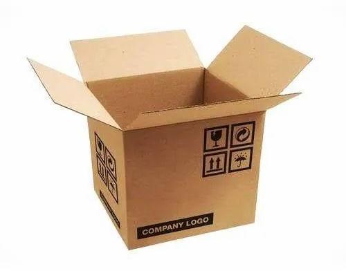 Brown Rectangular Printed Corrugated Paper Box, For Packing Electronic Goods, Industrial Use