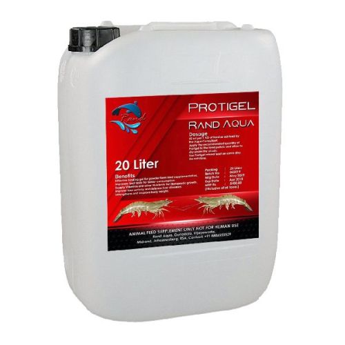 Orange 20 Liters Protigel Aqua Feed Supplement, For Aquaculture, Form : RandAqua