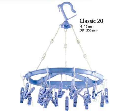 Classic 20 Plastic Round Cloth Hanger, Style : Classy