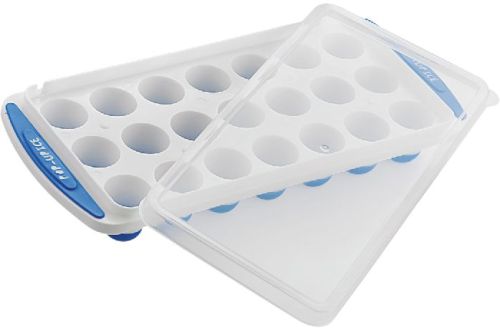 Blue Rectangular POP Up Round Ice Cube Tray