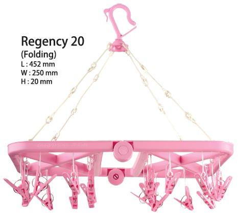 Pink Rectangular Regency 20 Rectangle Plastic Cloth Hanger, For Home, Style : Modern