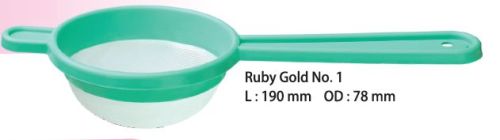 No. 01 Ruby Gold Tea Strainer, Size : L:190, OD : 78 Mm