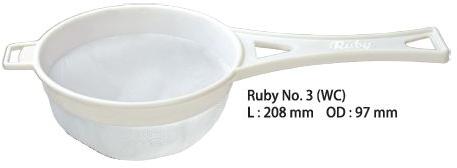 No. 3 WC Nylon White Cloth Ruby Tea Strainer