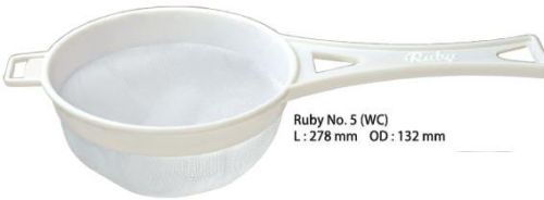 No. 5 WC Nylon White Cloth Ruby Tea Strainer