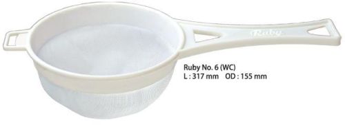 No. 6 WC Nylon White Cloth Ruby Tea Strainer