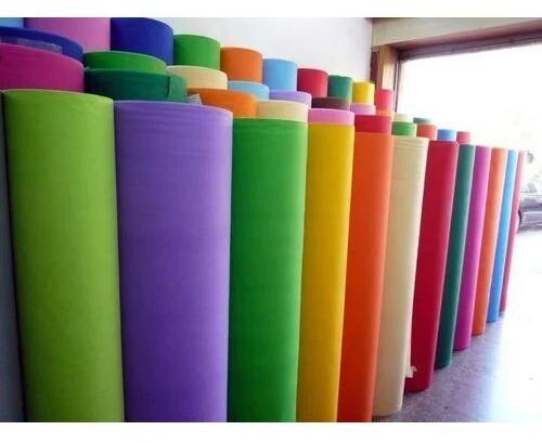 Colored Plain Non Woven Roll, Width : 63 Inch