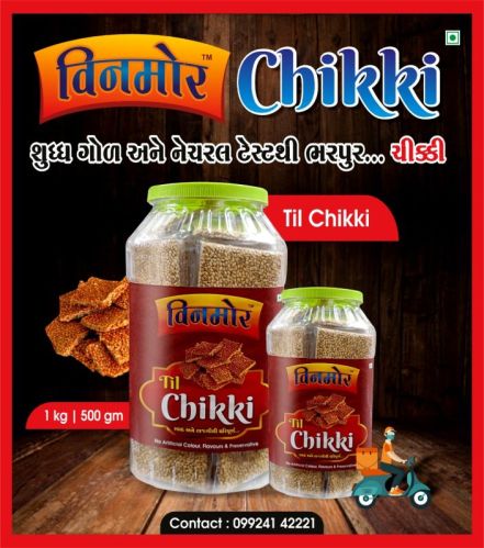 Winwore Til Chikki, For Human Consumption, Packaging Type : Plastic Container