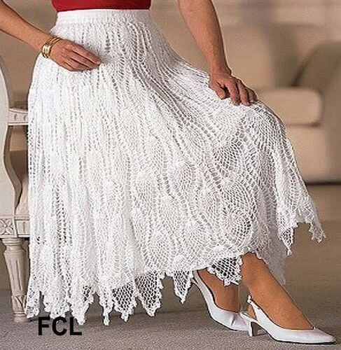 Crochet Skirt, Speciality : Easy Wash, Shrink-Resistant