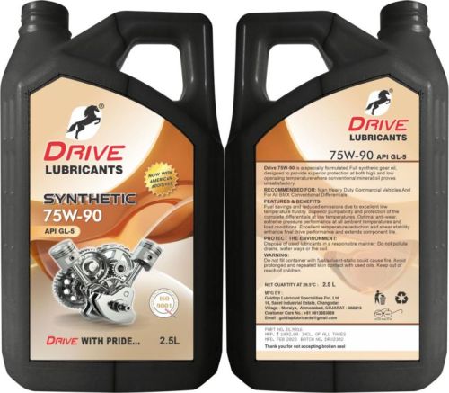 Liquid 75W 90 Synthetic Gear Oil, For Automobile Industry