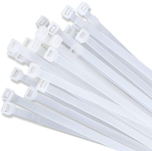 White Black Nylon 350mmx4.8mm Cable Tie