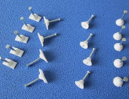 White Plastic Batten Nail Cable Clip