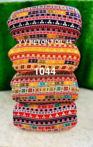 Devkashi Reyon Fancy Print Fabric, Color : Multi