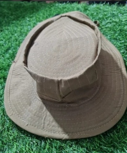 KNR Brown Round Grey Reversible Cap, Size : Free Size