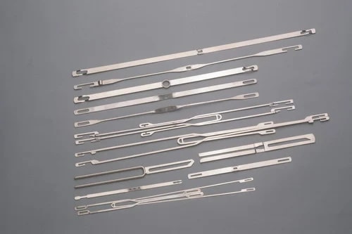 Silver Rectangle Polished Stainless Steel Tape Loom Heald, For Weaving Machinery