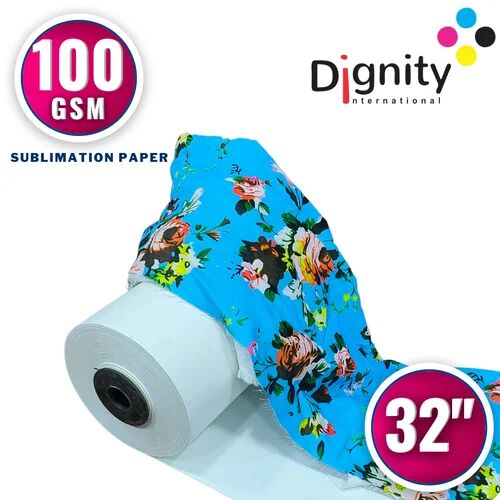 White 100 GSM Sublimation Paper Roll