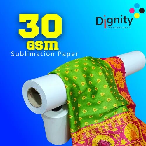 30 GSM Sublimation Paper Roll, Color : White