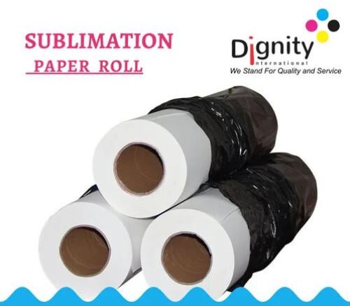 White Polyester Fabric Sublimation Paper Roll