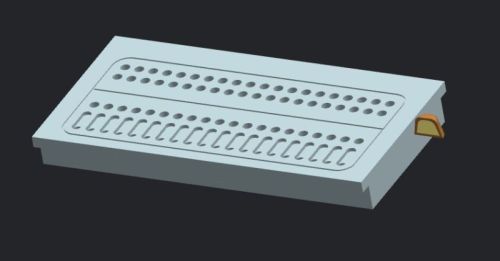 Silver Double Colours Nozzle Plate For Chocolate Industry