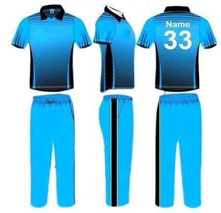 Standard 0-200gm Polyester Cricket Uniform Kit, Gender : Female, Kids, Male