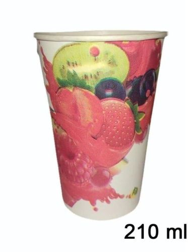 210ml Printed Juice Paper Cup, Style : Single Wall