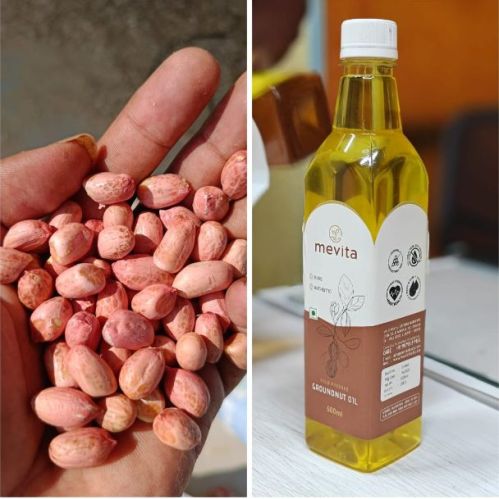 Cold Pressed Groundnut Oil, For Cooking, Packaging Type : Plastic Bottle, Plastic, Bucket, Barrel