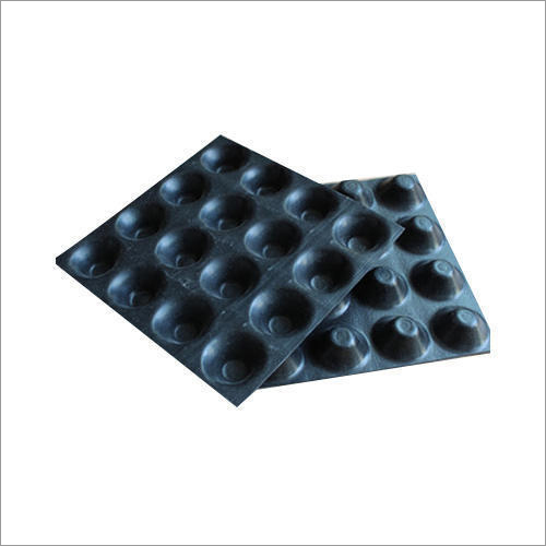 Black Square Plain Polished Dimple HDPE Board, For Expansion Joints