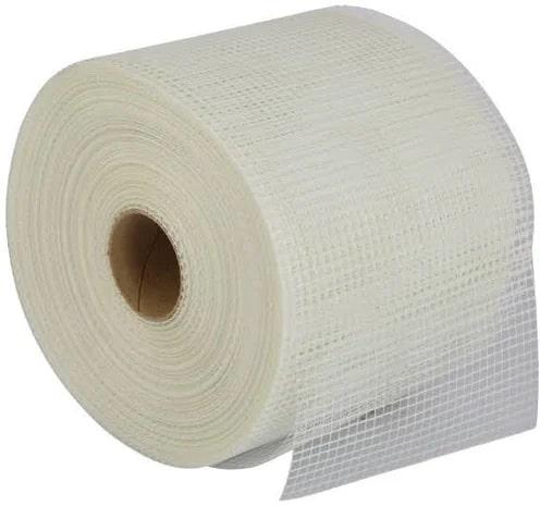 White 45 GSM Plain Fibreglass Mesh, For Industrial, Technics : Machine Made