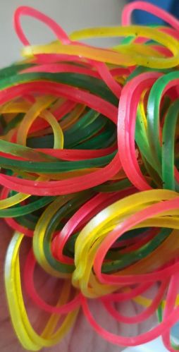 Multicolor Round Nylon Rubber Band, For Binding, Feature : Premium Quality, Flexible/Elastic.