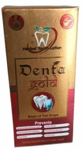 Denta Gold Herbal Tooth Pain Lotion, For Teeth Cleaning, Packaging Size : 30 Ml