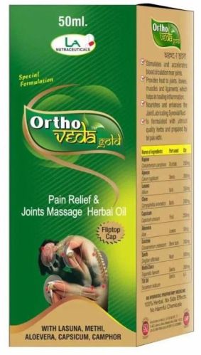 Ortho Veda Joint Pain Oil, Packaging Size : 50ml