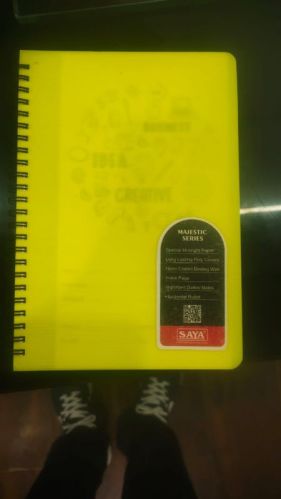 Spiral Saya Note Book, For Home, Office, School, Cover Material : Paper