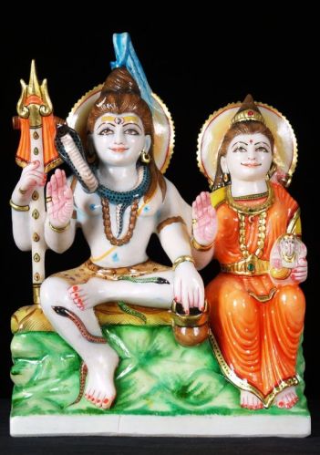 Cma Marble Shiv Parivar Statue, Size In Feet : 3x2 Feet