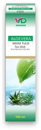 Aloe Vera Neem Tulsi Face Wash, Age Group : Adults