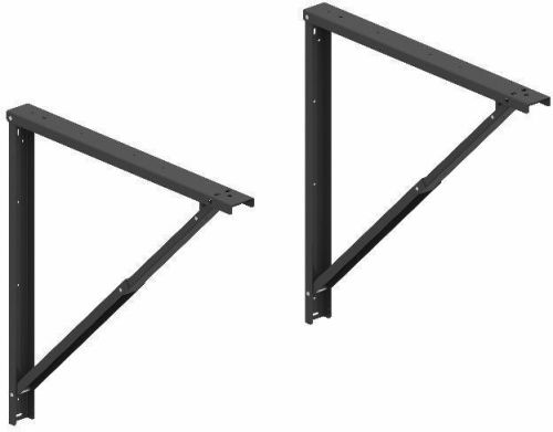 Black Power Coated Mild Steel 400mm Table Folding Bracket