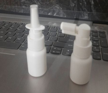 Pharmaceutical HDPE Bottle: 20ml HDPE Bottle With Nasal Spray Pump