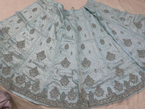 Ladies Grey Designer Lehenga Choli, Feature : Eco Friendly, Easy Washable, Dry Cleaning