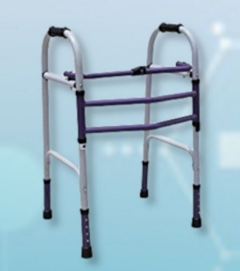 Paint Coating Aluminium Double Support Walker, For Handicapped Use, Feature : Durable, Eco-Friendly