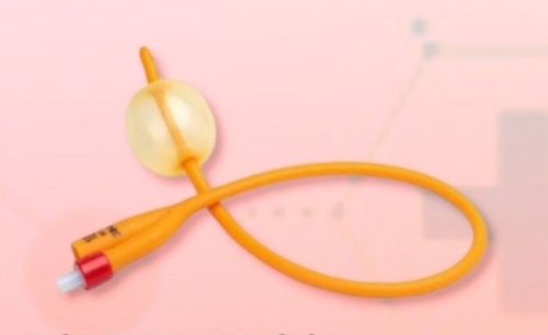 Orange Plastic Foley Balloon Catheter