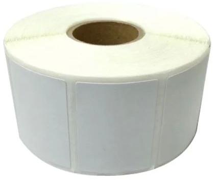 White Plain Paper Non Tearable Barcode Labels, For Industrial, Packaging Type : Roll