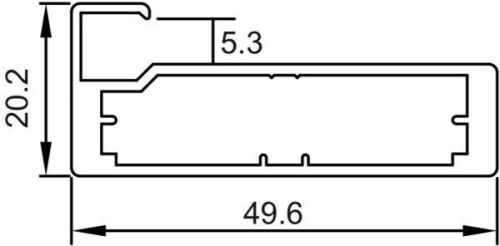 Sliver AP-AG879 50mm Aluminium Frame Profile, Feature : Durable, Excellent Quality