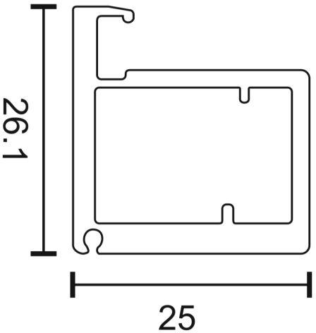 Sliver AP-AG479 25mm Aluminium Slim Profile, Feature : Durable, Excellent Quality