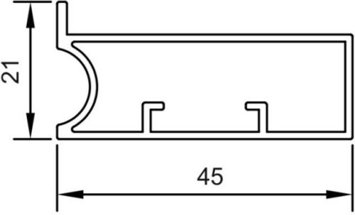 AP-AG779 45mm Aluminium Frame Profile, Feature : High Strength