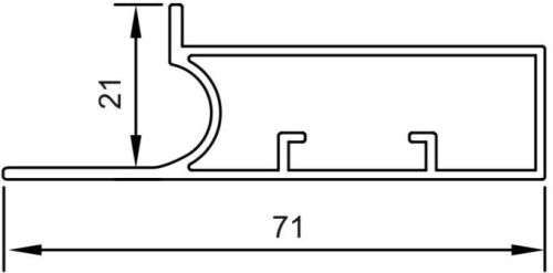 AP-AG780 45mm Aluminium Handle Profile, Feature : High Strength