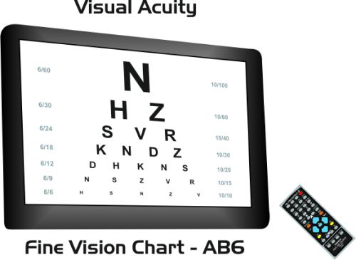 Optimac Acrylic LED Acuity Vision Chart For Clinic, Eye Sight Check Up, Hospital