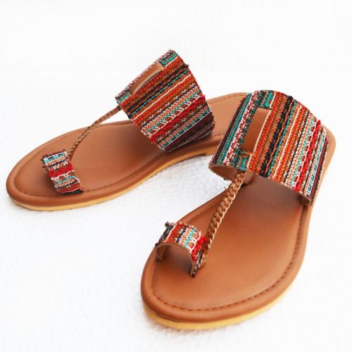Amsa Bazaar Brown Zyotkolhab Ladies Sandals, Style : Modern