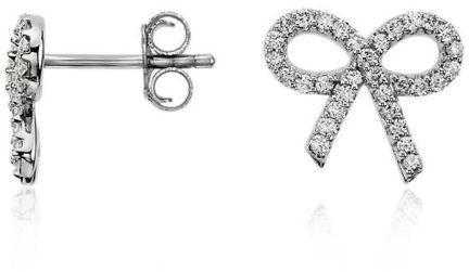 Diamond Bow Earrings