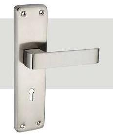 Silver JE-808 Mild Steel Mortise Handle, For Door, Style : Modern