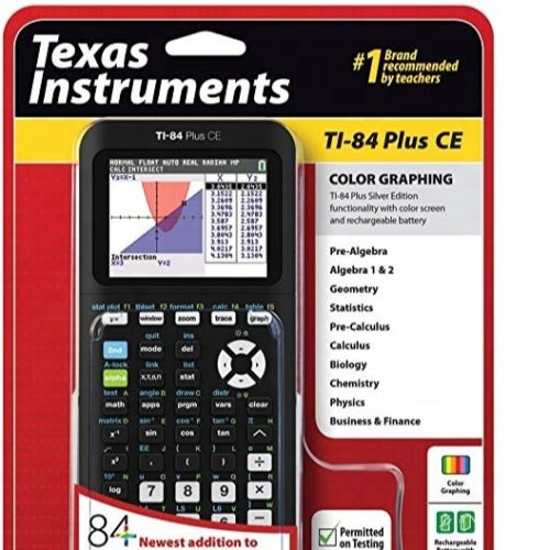 Texas Instruments TI-84 Plus CE Calculator, Packaging Type : RED